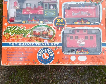 Vintage Lionel Holiday G Gauge 24piece Train Set