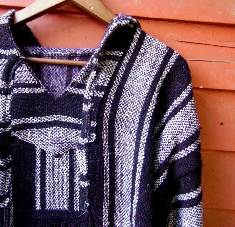 70s/80s Deep Purple Drug Rug Mexican Saddle Blanket Hippie Etsy