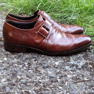 Vintage To Boot New York monniksband leren oxfords gemaakt in Italië VS 9,5