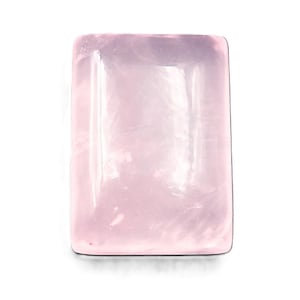 Rose Quartz Crystal Pink Gemstone Cabochon for Ring Pendant 19x15x8mm 22Ct