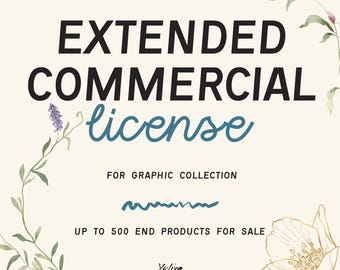 Extended License for one large graphic Collection (more than 30 elements)  by Yulia Derbisheva