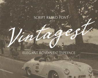 Script font Handwriting Vintage, Wedding Calligraphy Font, Handwritten Fonts Monogram Retro for Handwritten Christmas Invitations