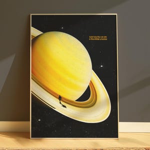 土星のウォールアート | 天文学 | 土星のポスター | 印刷可能なウォールアート | 宇宙のウォールアート | ホームデコレーション | シュールアート | 彼女へのギフト | 彼へのギフト