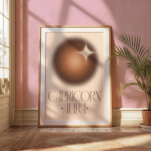 Print Steenbok-aura: spirituele muurkunst dierenriem