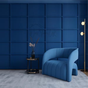 Contemporary Grid Wall Paneling Kit: Peel & Stick Modern Wall Trim