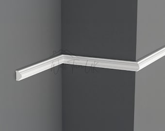 Moldura de pared duradera: Panel de pared decorativo pintable (94,4 x 1 x 0,6)