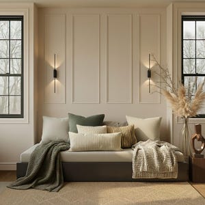 Pre-Cut Wall Paneling Kit, Peel & Stick Polymer Moulding, 4cm Paintable Molding, Bespoke Paneling