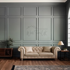 Modern Accent Wall Kit - Peel & Stick Wall Design Panels - Pre-cut Wall Moulding Kit - Wall Frame Molding - Easy Installation Wall Trim Kit