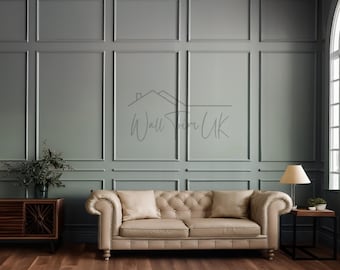 Moldura de pared estilo campestre inglés - Kit de molduras autoadhesivas - Diseño moderno de pared decorativa