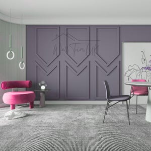 Geometric Wall Molding Kit: 6cm Pre-Cut Wainscoting Panels