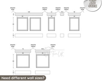 Peel and Stick Wainscoting Kit: Pre-Cut Polymer Wall Trim