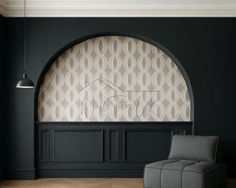 Kit de revestimiento de madera precortado - Paneles decorativos de moldura de pared - Fácil instalación