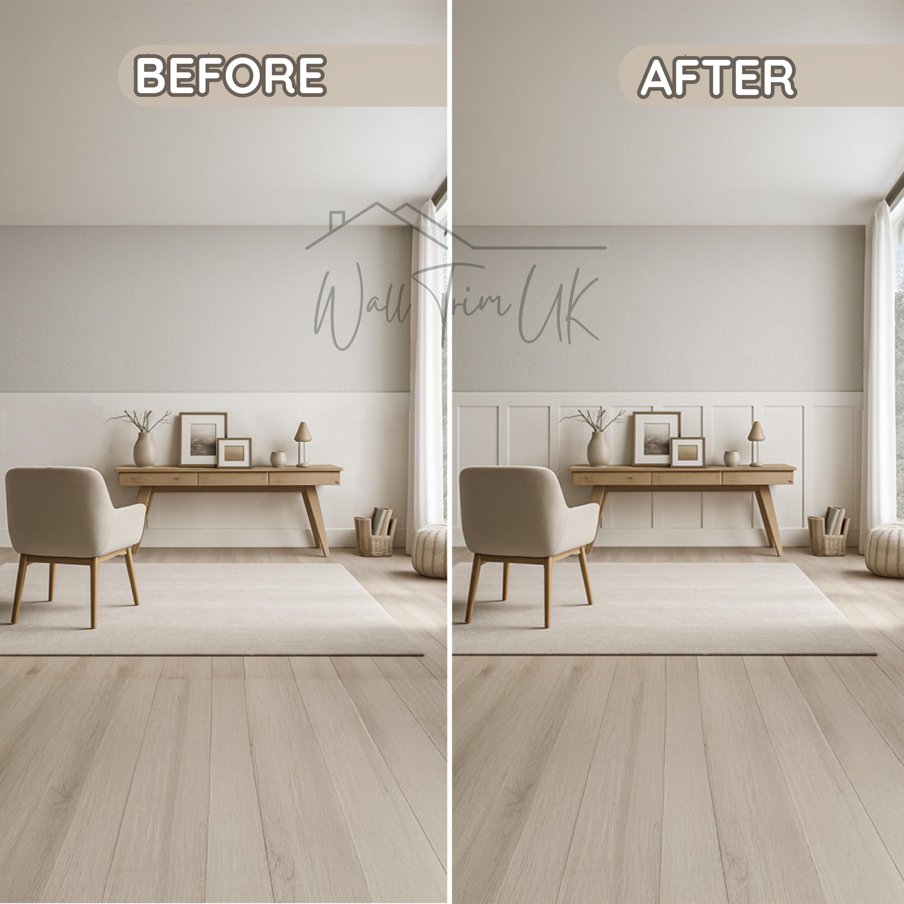 Easy Install Board and Batten Kit - Pre-cut Wainscoting Panels ...