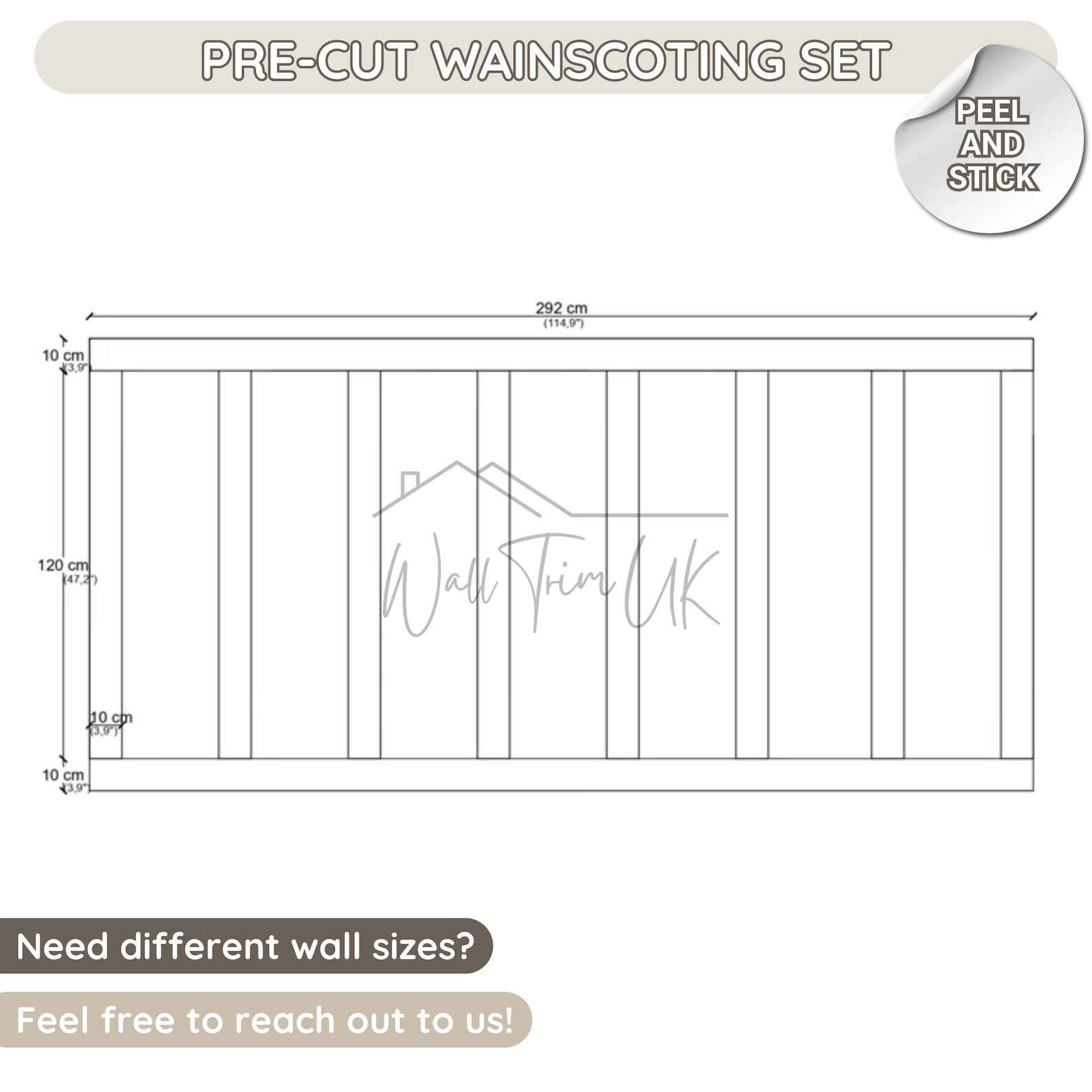 Easy Install Board and Batten Kit - Pre-cut Wainscoting Panels ...