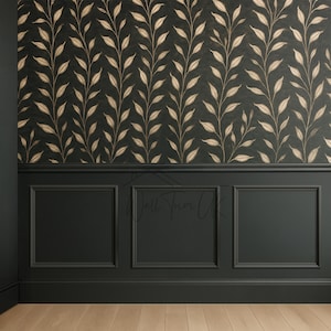 Elegant Wainscoting Panels – Half Wall Molding – Easy Install Wall Paneling – Decorative Wall Panel – Pre-Cut Frame Molding – DIY Wall Trim