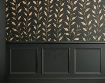 Paneles de revestimiento elegantes – Moldura de media pared – Paneles de pared de fácil instalación – Panel de pared decorativo – Moldura de marco precortada – Molduras de pared DIY