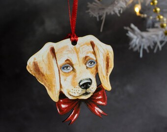 Dog hanging decoration. All year round decoration, made in the UK