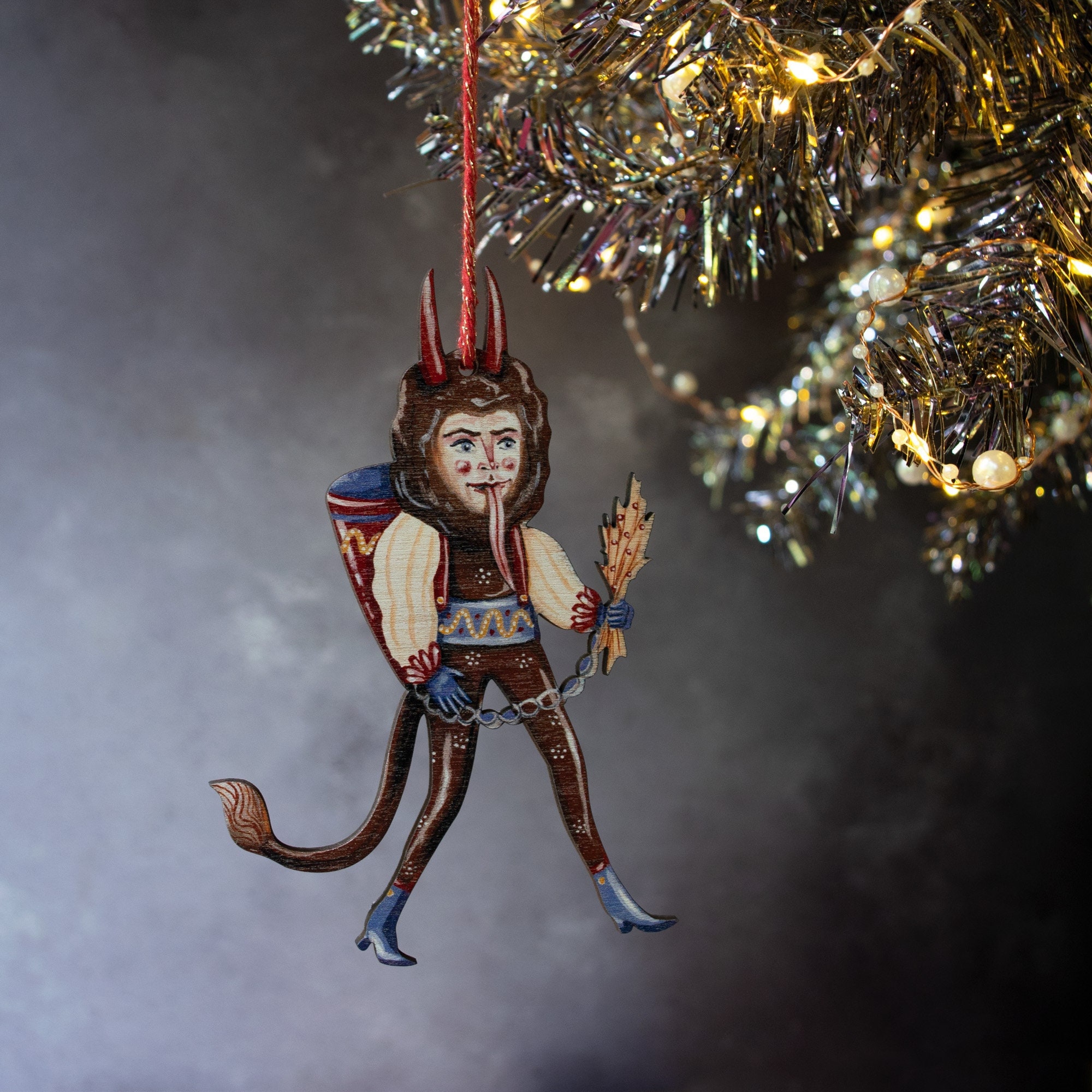 Retro Style Krampus Wooden Hanging Ornament. Original Design. Krampus  Christmas Decoration - Etsy Sweden