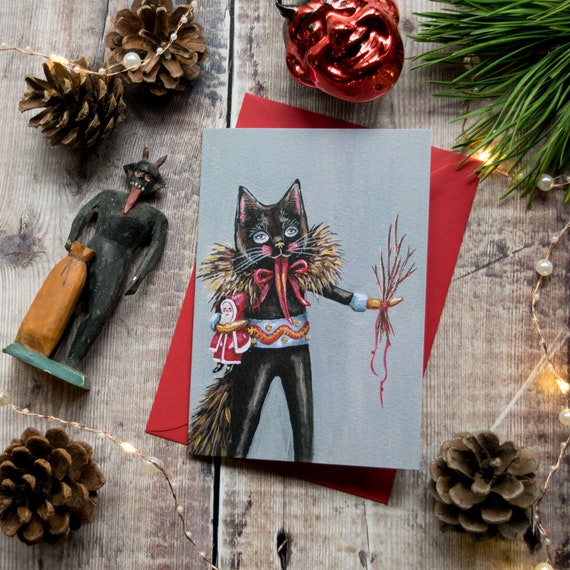 Off the Wall Toys Holiday Christmas Krampus Mask Black Gold