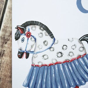 Carte de correspondance vierge, format A6, avec Jerry le cheval de bataille. Carte de fête, carte d'anniversaire, carte pour toute occasion. Premier mai, 'obby' oss image 3