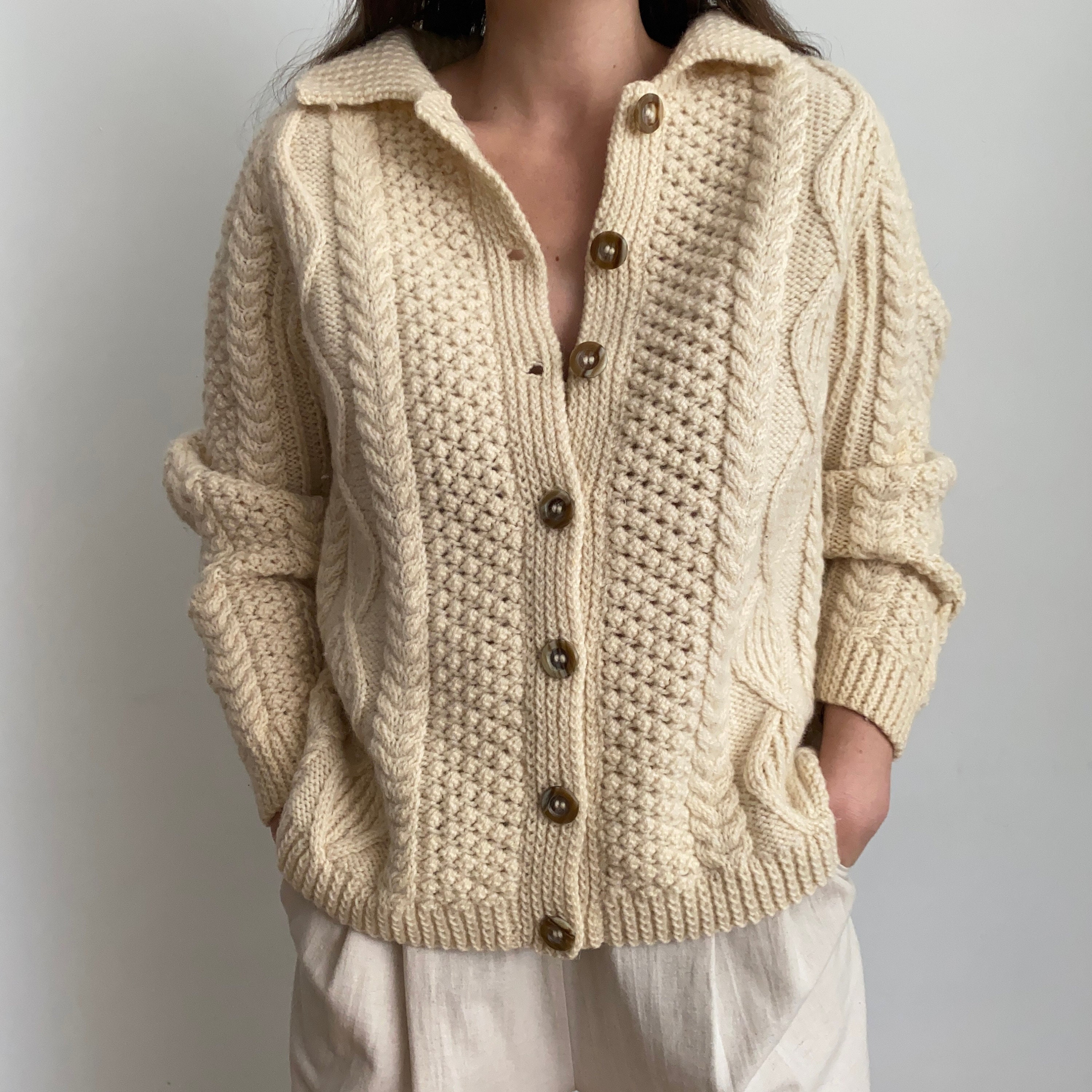 Womens Cable Knit Sweater - Etsy