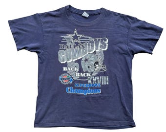 Vintage Dallas Cowboys NFL Super Bowl Champions 1993 Tshirt - Etsy