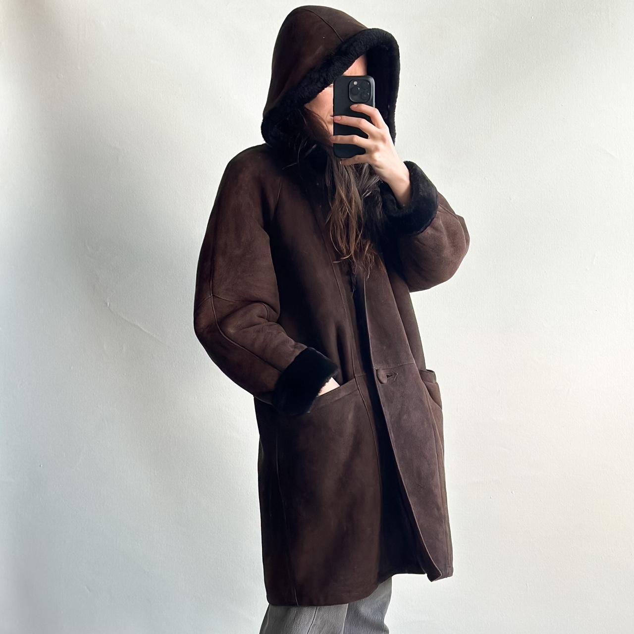 Hooded Suede Coat - Etsy