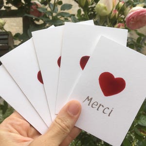 Minikarte zum Danke sagen