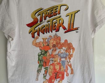 ストリートファイター Tシャツ フリーサイズ ゲーム レトロ ビンテージ CAPCOM USA ストリートファイター2 古着 ヴィンテージ Tシャツ
