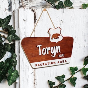 Personalized National Park Wooden Sign, Custom Name National Park Welcome Sign, Family Name Camping Sign, Wedding Welcom Sign