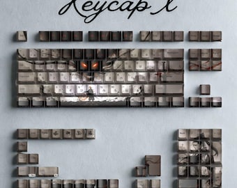 Dragon Anime RGB Shine-Through Keycap Set 129 Keys, Side Print and Top Print PBT Dye-Sub, Cherry Profile for MX Mechanical Keyboards
