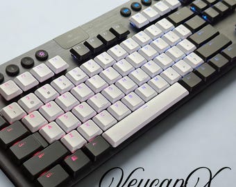 Jeu de capuchons PBT brillants RVB avec pavé numérique pour claviers Logitech G813 G915 G913 G815