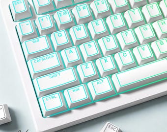 142-Key RGB Shine-Through PBT Keycap Set | Double-Shot Cherry Profile for MX Mechanical Keyboards