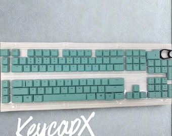 Grün hinterleuchtete Tastenkappen Set - Kompatibel mit Logitech G915, G915 TKL, G815, G913, G813 Low-Profile