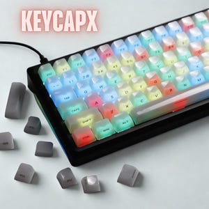 Jellyfish Keycap Set – 119 Keys, MDA Profile, Shine-Through Side Print, for MX Keyboards