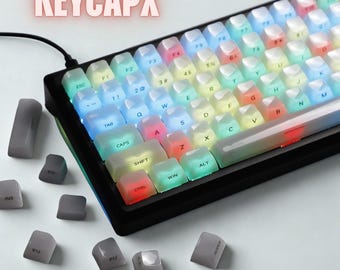 Jellyfish Keycap Set – 119 Keys, MDA Profile, Shine-Through Side Print, for MX Keyboards