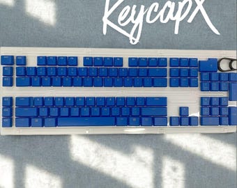 Blue Keycaps Compatible with Logitech G915 G915 TKL G815 G913 G813, Low Profile Keycaps Shine Through Backlit PBT Keycap Set