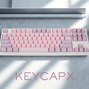 Lila Rosa Tastenkappen-Set - Double-Shot PBT Original für MX Mechanische Tastaturen