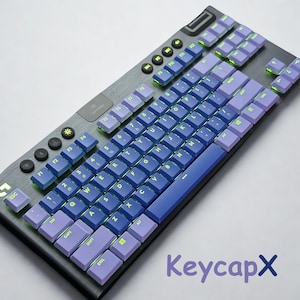 Juego de teclas con brillo azul púrpura para G915 / G915 TKL / G913 con retroiluminación RGB.