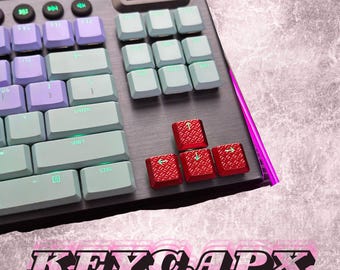 Translucent Keycap Set for Logitech G915 G913 G815 G813 – Anti-Slip PC Material, Clear Laser Legends | Replacement Gaming Keycaps