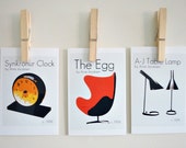 An Ode to Arne Jacobsen Prints, Set of Three Prints, Retro Home Decor