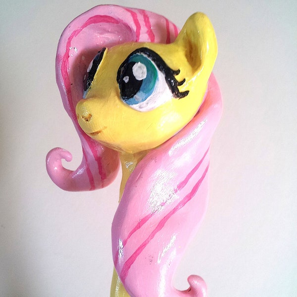 ON SALE 30% OFF Fluttershy from My Little Pony, sculpted pen