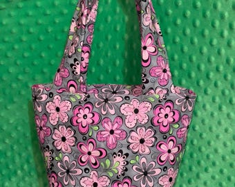 Quilted Mini Tote Bag: Makeup Handbag, Travel Holdall