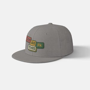 Cool Casual Cap, Streetwear Style, Funny Tech Hat, Nerdy Embroidered Snapback, Flat Bill Cap, Trendy Gift for Friends