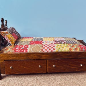 Cama Vintage De Madera En Miniatura Para Casa De Muñecas, A Escala 1:12, Muebles Para Dormitorio Y Sala De Estar Cama Miniatura Para Casa De Muñecas Cama Vintage De Madera En Miniatura Para Casa De Muñecas, A Escala 1:12, Muebles Para Dormitorio Y Sala De Estar Cama Miniatura Para Casa De Muñecas