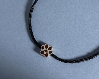 Elli Bracciale Donna In Argento 925 Con Ciondolo Zampa, Gioiello Tendenze, Fatto A Mano, Regalo Ideale