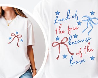 Land of the Free T-Shirt, Patriotic USA Design, 4th Of July Shirt