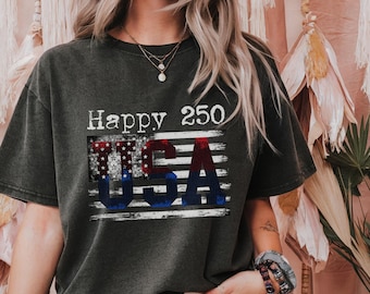 Camisa Comfort Colors® Retro Usa 250, Día de la Independencia