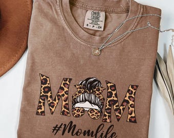 Camiseta para mamá Comfort Colors®, camiseta para mamá, regalo para el Día de la Madre, camiseta para mamá primeriza