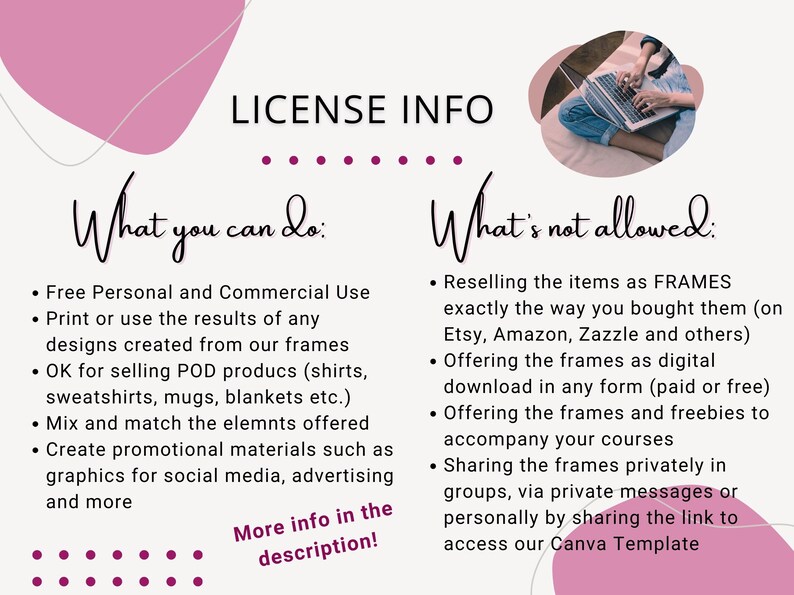 Editable Border Frames BUNDLE Custom Wavy Border Canva Frame Template ...